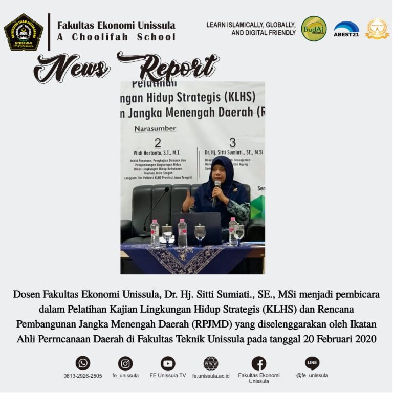 Dosen Unissula jadi Pembicara KLHS