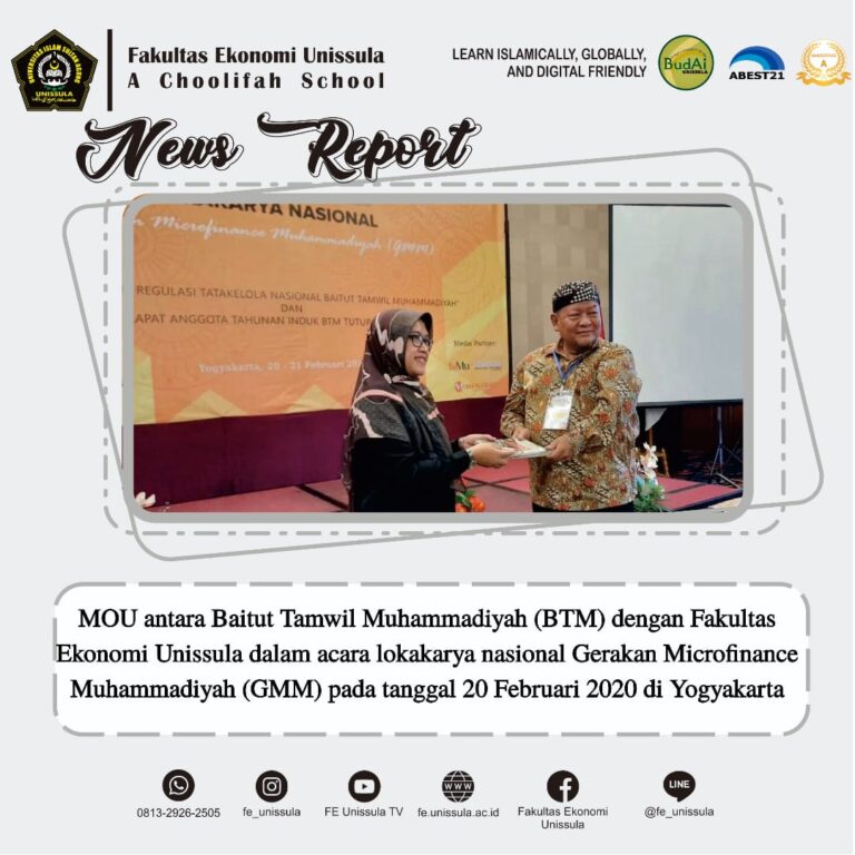 Mou BTM dan FE Unissula